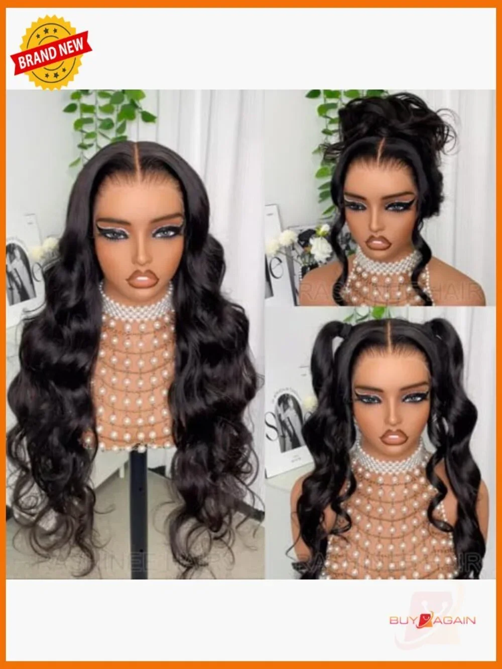 22in 360 Lace Front Wig Human Hair Body Wave Pre Plucked HD Lace Glueless